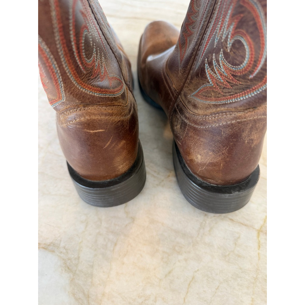 Men's Ariat sport herdsman square toe Brown Cowboy & Western BootsSize 11 - Picture 4 of 16